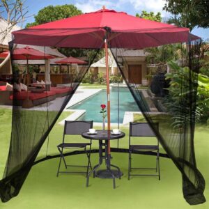Pergola with anti-mosquito net zipper
