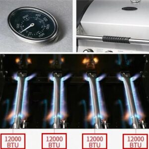 Alternative view of Stainless Steel 4 Burner Liquid Propane Grill