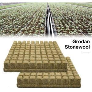 Alternative view of 25/50/100pcs Rockwool Sheet Block Propagation Cloning Seed Raising Soilless Cultivation Hydroponic 25x25x40MM
