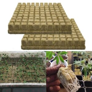 25/50/100pcs Rockwool Sheet Block Propagation Cloning Seed Raising Soilless Cultivation Hydroponic 25x25x40MM