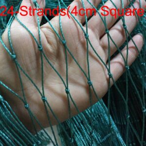 24-Strands Heavy Anti Bird Netting Deer fence Garden fence and Crops Protective Fencing Mesh Anti Bird Deer Cat Dog Chicken Net