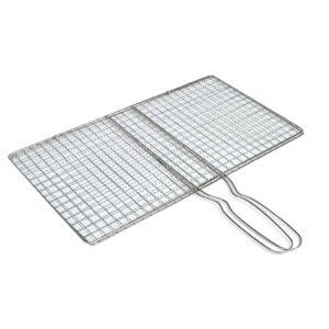 Alternative view of Portable Stainless Steel BBQ Barbecue Grilling Basket for Fish ,Vegetables