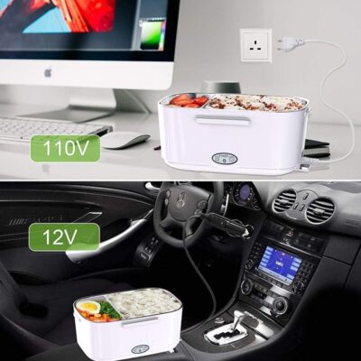 12V 110V 220V Portable Electric Heating Lunch Box Home Car Truck Office Rice Box Food Warmer Heater Rice Container Lunchbox