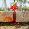 4pcs Lengthen Floor Nail Camp Wind Rope Tent Peg Path Deck Anchor Chains Linked Bone Nails Tent Nail 7.8x3.5cm