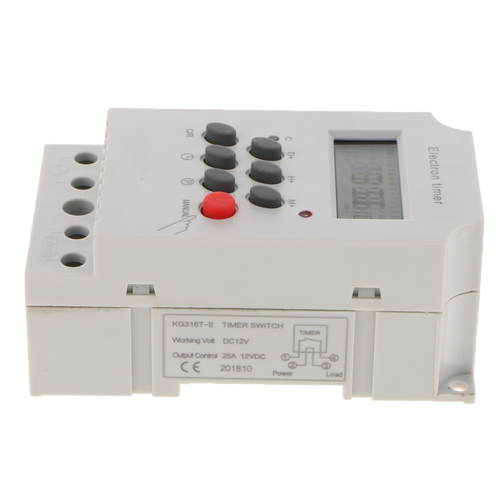 7 Days 24H Programmable LCD Digital Relay Timer Switch Mini Time Relay AC/DC 12V - Image 3