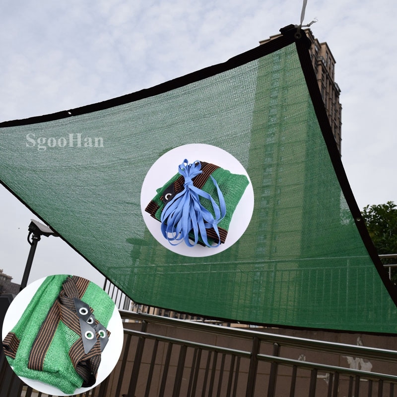 Anti-UV HDPE Green Sun Shading Net Outdoor Sunshade Net Garden Shelter Canopy Succulent Plant Gazebo Balcony Shade Netting Cloth - Image 2