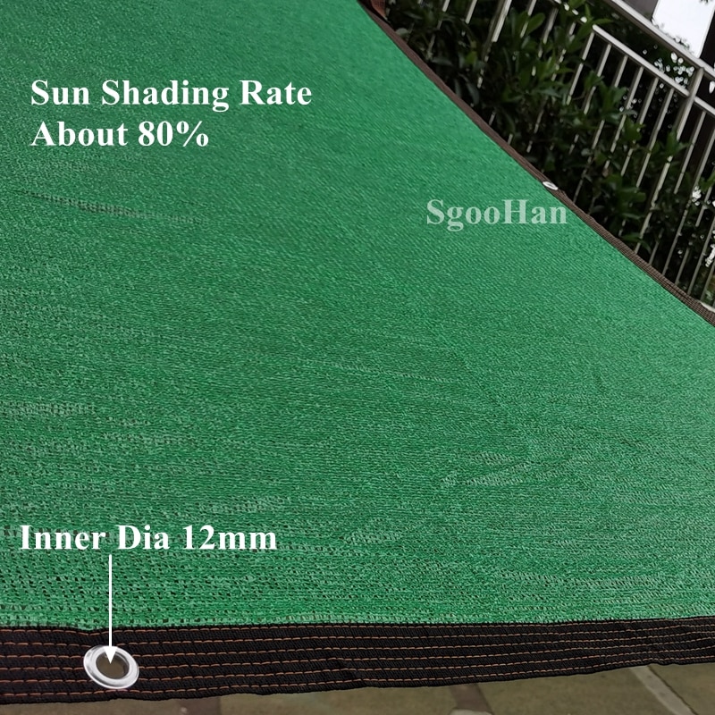 Anti-UV HDPE Green Sun Shading Net Outdoor Sunshade Net Garden Shelter Canopy Succulent Plant Gazebo Balcony Shade Netting Cloth - Image 5