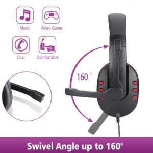 Alternative view of Wired gaming Headphones Gamer Headset with Microphone for  Computer,Laptop,PS4 Play Station 4, Nintendo Switch,Tablet